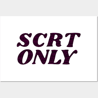 scrt only geometric logo Posters and Art